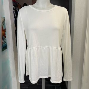 Pink Republic White Long Sleeve Top